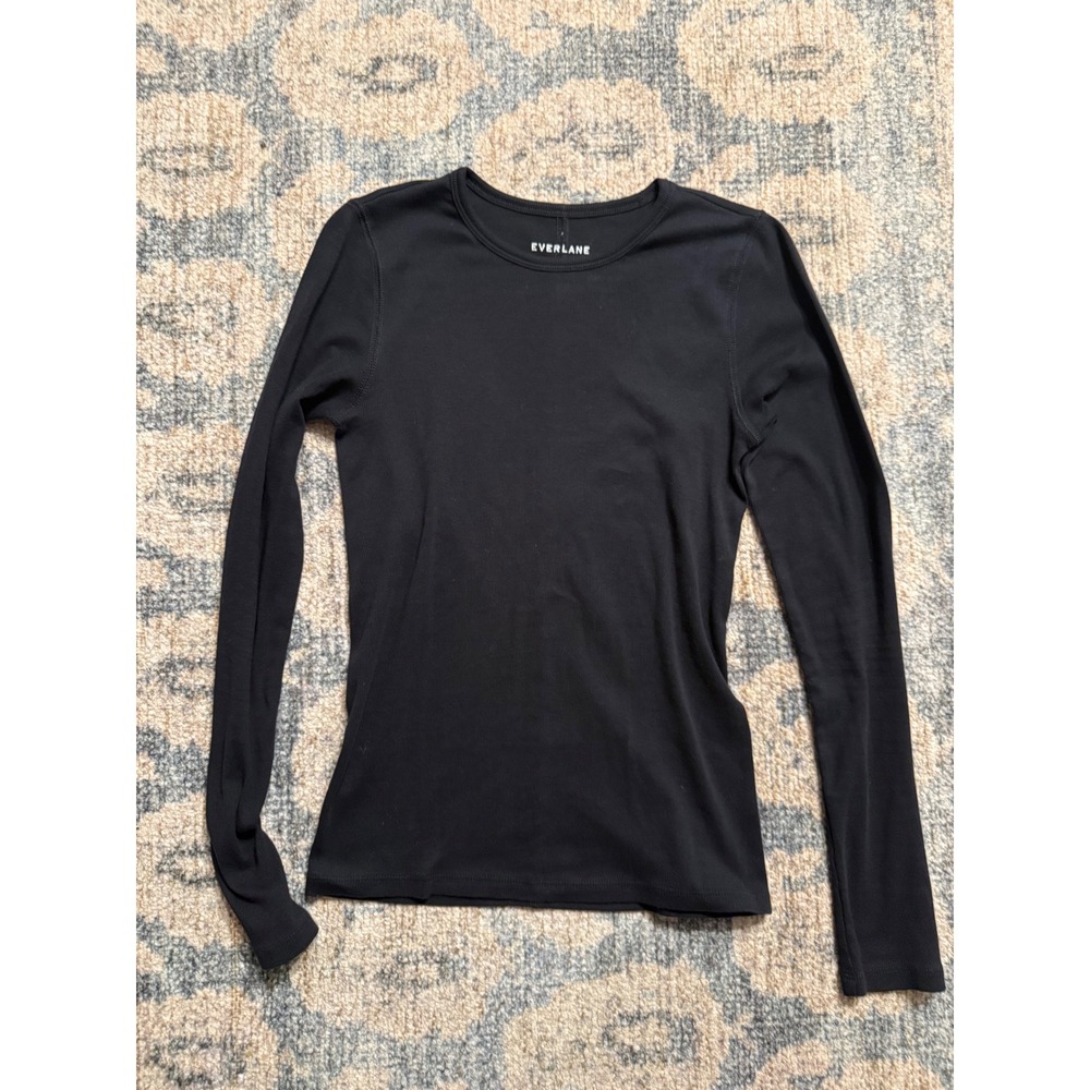 Everlane Long Sleeve‎ Shirt Black XS Excellent Condition